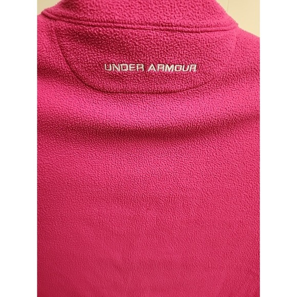 Under Armour Pink Fleece Quater Zip Long Sleeve Women's Size small Penn State - Picture 7 of 9